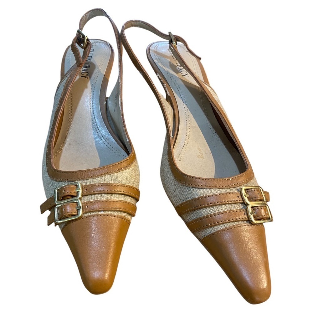 Size 8  Ellen Tracey Slingback 3 inch Heel